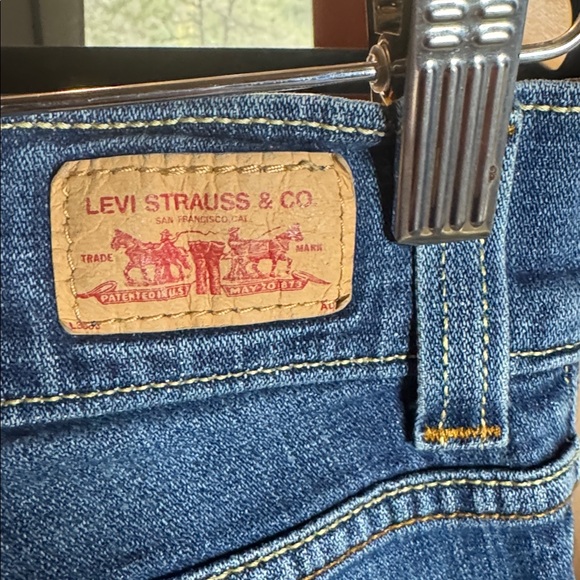 Levi’s Tilted 504 Straight Leg Jeans Women’s Size 1 Medium Blue Low Rise Y2K - Picture 6 of 9